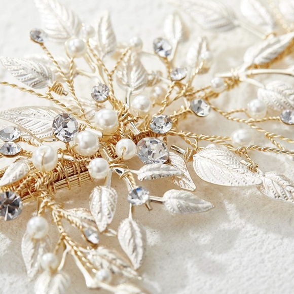 NEW Gold Bridal Hairpiece - Picture 3 of 5